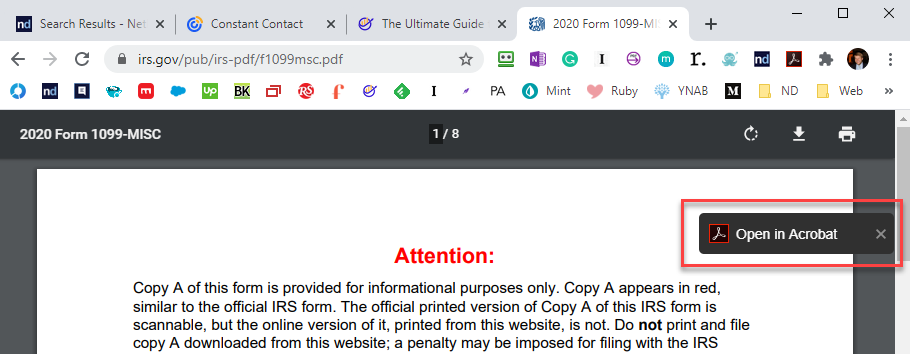 open pdf in acrobat from chrome