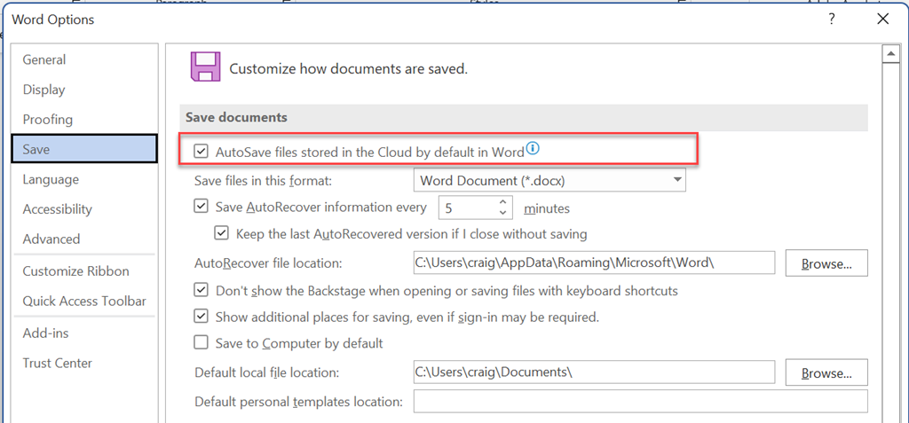 How To Find Word Autosave Files Mac